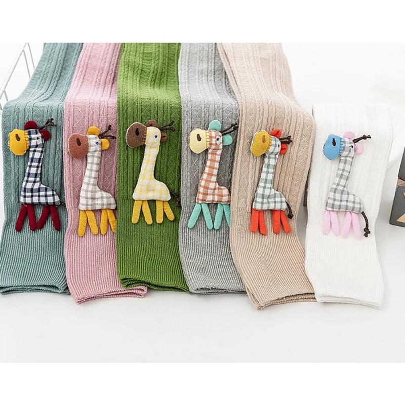 1 To 9 Years Spring Autum Cute Deer Girl Trousers High Quality Cotton Girls' Leggings Soft Knitted Pants for Children's Legging 3