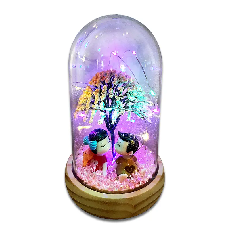 LED Nhân Tạo Hoa Hồng Đêm Ánh Sáng Sinh Nhật Quà Tặng Cho Bạn gái Vĩnh Viễn Hoa Hồng Đám Cưới Trang Trí Quà Tặng 7