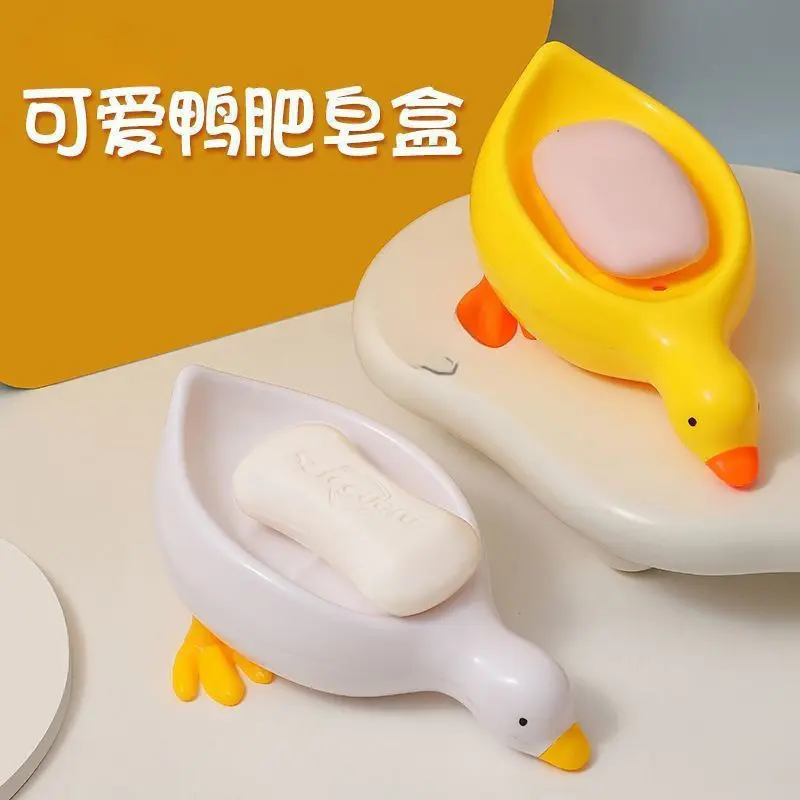 Cute Duck Soap Dish for Bathroom Home Use, Draining Duck Soap Dish, Draining Storage Rack, Wash Basin Soap Dish