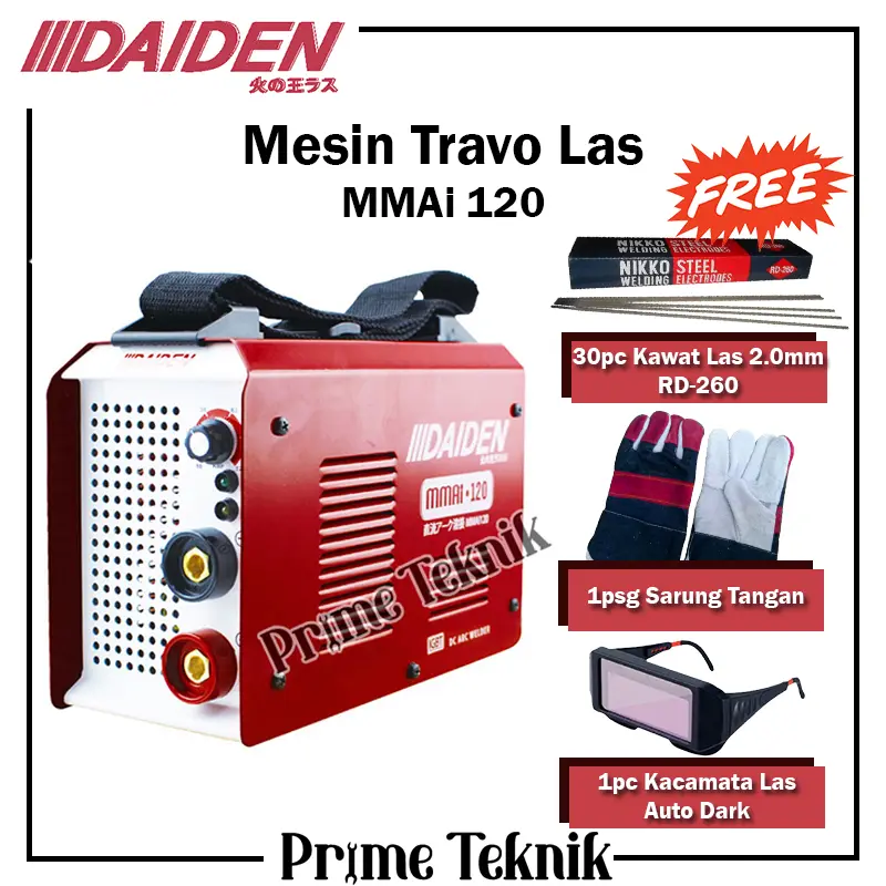 Mesin Travo Las Listrik MMAi 120 Daiden Welding Inverter Machine
