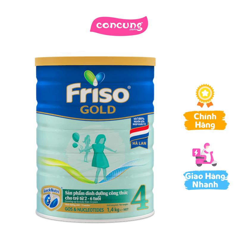 Sữa Friso Gold 4 cho bé từ 2 - 6 tuổi 1400g