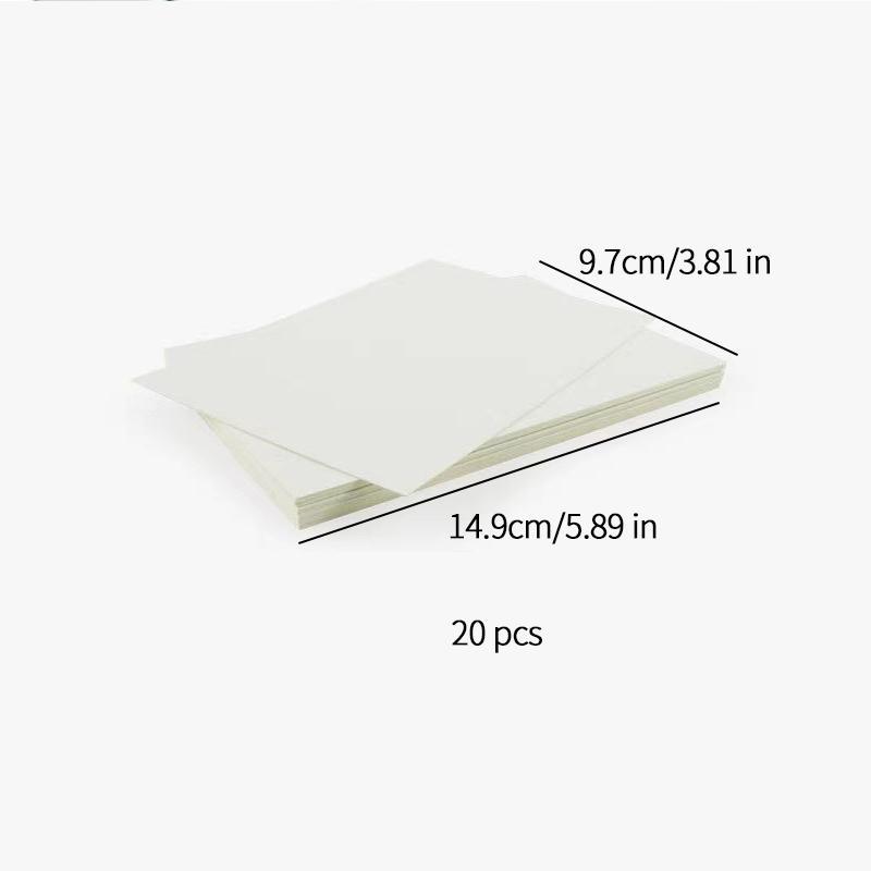 Solid Color Blank Card (20pcs), DIY Scrapbooking Craft Paper, Decorative Paper for DIY Scrapbooking Journaling 1