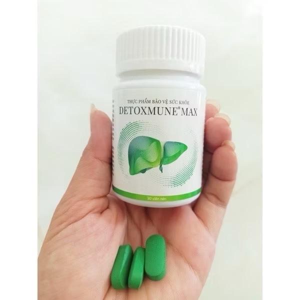 Detoxmune max viên uống cải thiện chức năng gan, đào thải độc tố cho gan 30 viên/lọ - Billy Store nhân sâm 4