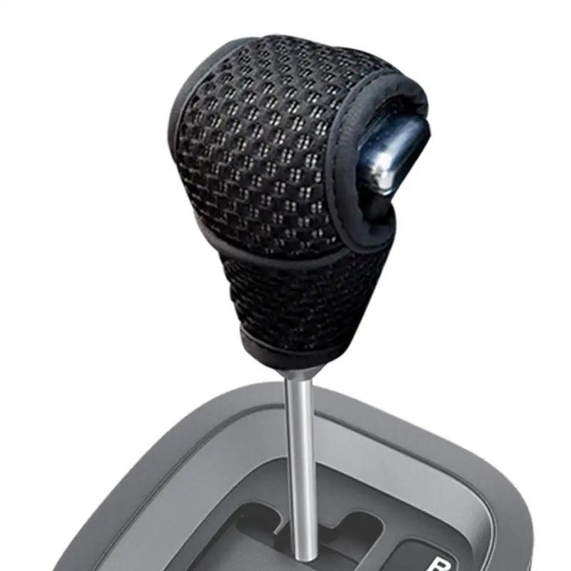 Product Introduction of New Non Slip Car Shift Knob Cover Absorbent Solid Color Gear Shift Collars Breathable Grip Handle Protective Covers Truck SUV 17