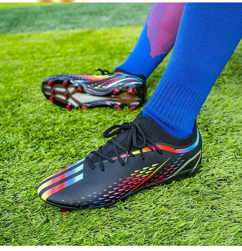 Product Introduction of Soccer shoes for men fashion sneakers football shoes century Cup same new Messi long spike broken nail professional football shoes sport running shoes big size 35-45 38