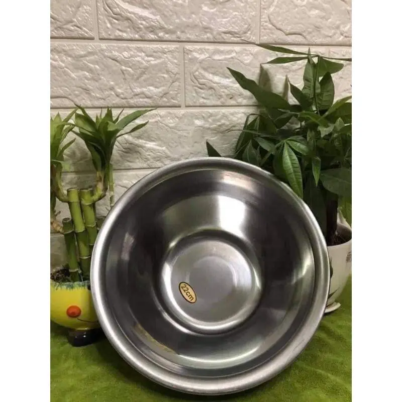 Bát inox rửa mặt | bát đựng nước chuyên dùng cho spa size 22cm, 24cm Skincare 1