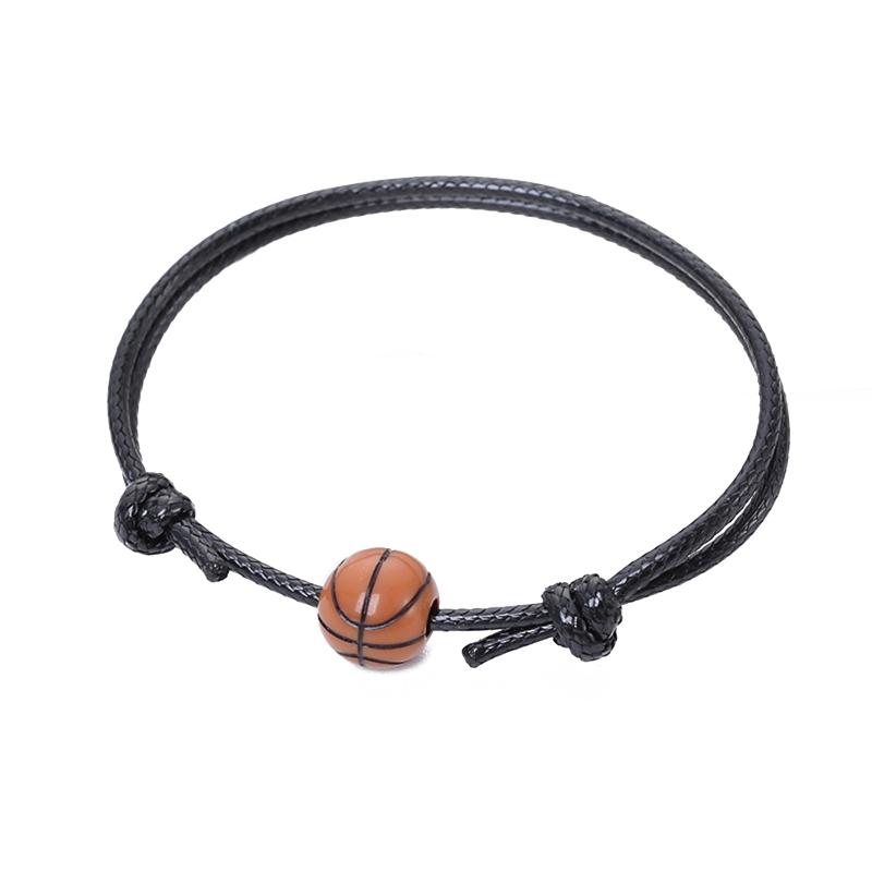 Unisex Basketball Bracelet for Sport Team Players Football Charm Woven Bracelet Football Party Favors Braided Bracelet 0