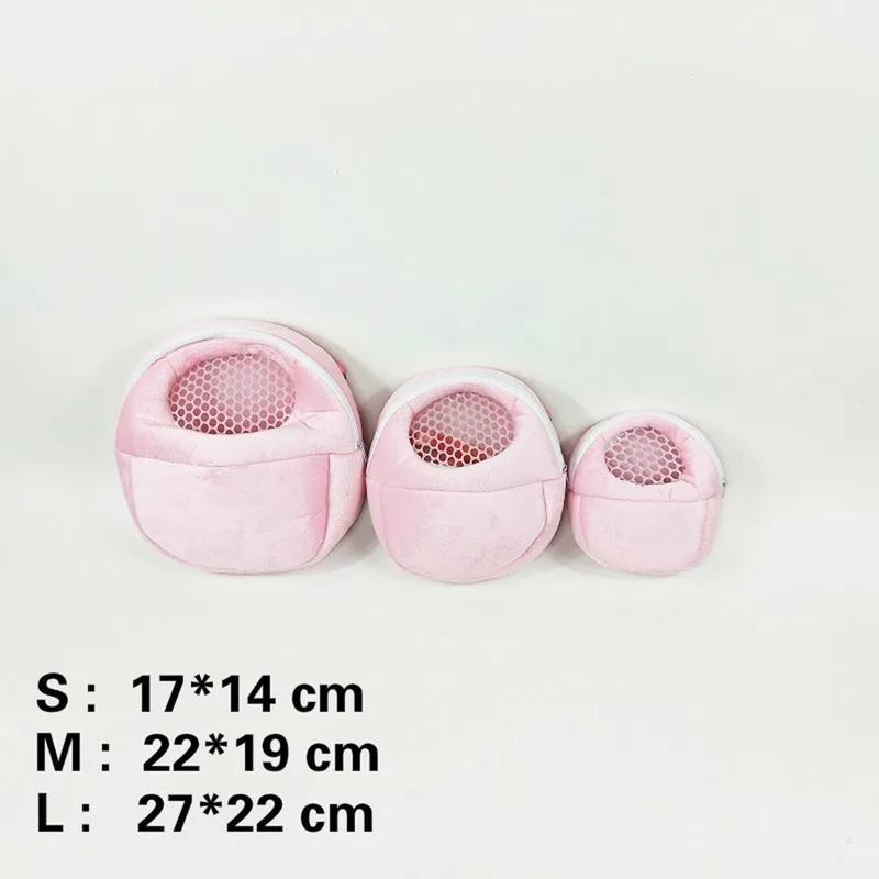 Hamster Travel Carrier Bag Chinchilla Guinea Pig Bunny Breathable Carrier Cage Warm Soft Travel Walking Small Animal Carrier 5