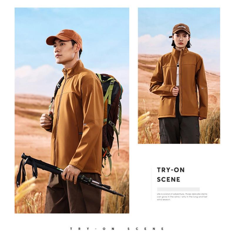 Winter Spring Men Women Fleece Jackets Soft Shell Outdoor Cardigan ...