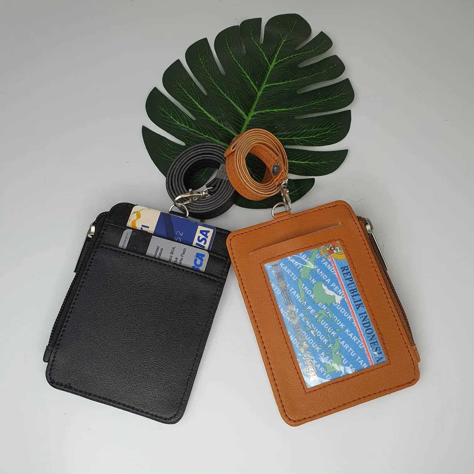 Name Tag ID Card Holder WIOLA / Dompet Kartu Lanyard Polos