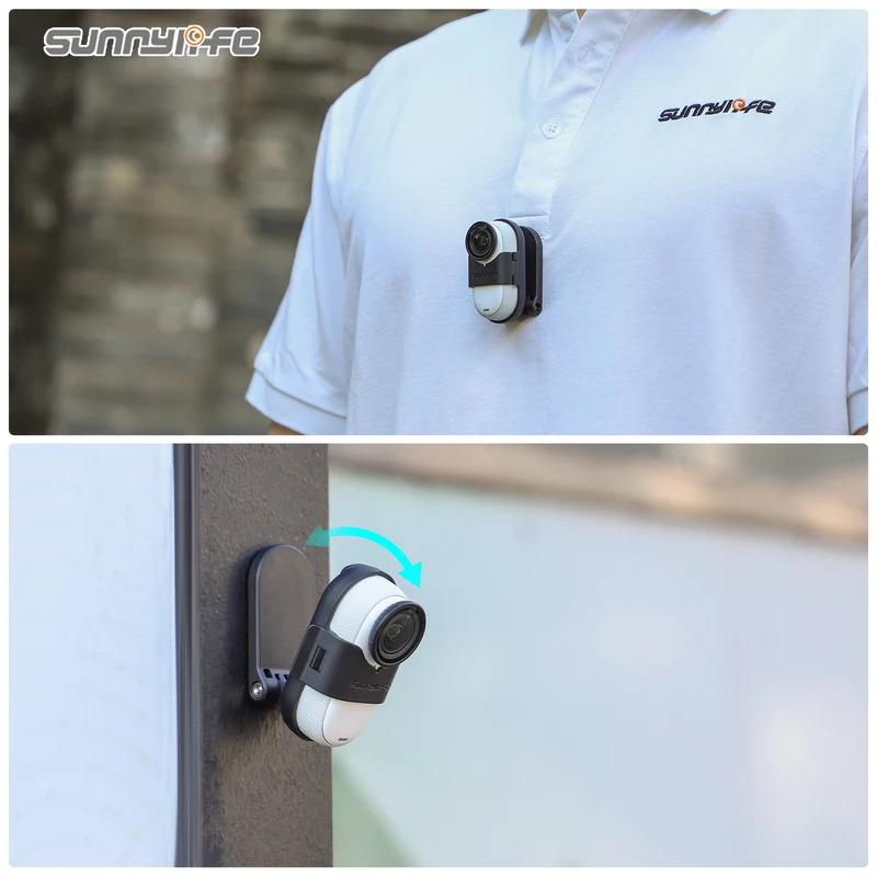 Sunnylife Magnetic Neck Mount Chest Body Camera Necklace Lanyard POV Vlog Holder Accessories for Insta360 GO 3S/ GO 3 1