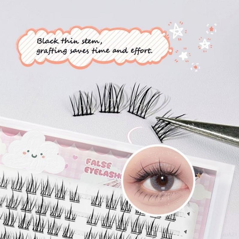 Product Introduction of Keo dán không vệt - Bền chặt 12 tiếng như lớp da thứ hai Mi Giả Cụm Tự Nhiên Douyin Tái Sử Dụng Nhiều Lần Lông Mi Giả Tách Sợi Trang Điểm Mắt NAVI tẩy  trang  dầu  mụn mi  sole  tự  nhiên  volume  tai  thỏ kẻ  mắt  nước chì  mèo saptay russian  lashes son 24