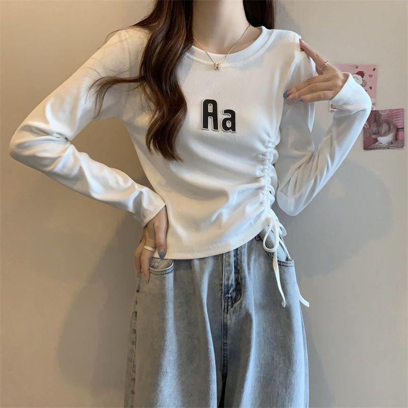Product Introduction of Phông Dây Rút Độc Đáo Thiết Kế Đẹp Mỏng Vừa Vặn, Dài Tay, Giả Hai Lớp, Dành Cho Nữ, Hàng Mới Về Đầu Thu 2024, Sơ Mi Lớp Nền Hàng Đầu áo  sơ sọc kẻ 13