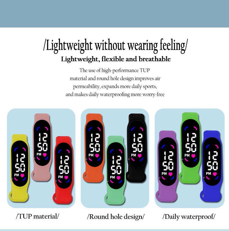 Product Introduction of Wholesale New Multi-Function Luminous Waterproof Touch Electronic Watch for Students LED Electronic Wristwatch Wholesale 0