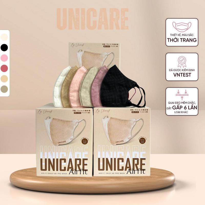   UNICARE X PEWPEW  LIVE -  Khẩu Trang 6D Pro Mask Combo  300 Cái Khẩu Trang Cao Cấp 