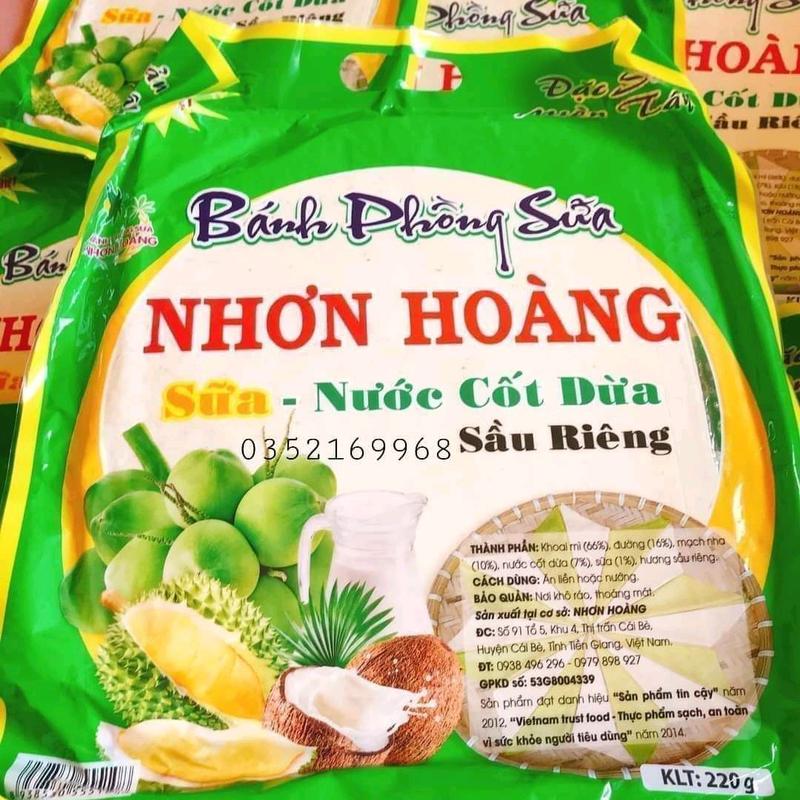 Bánh phồng sữa dừa Nhơn Hoàng 220gr