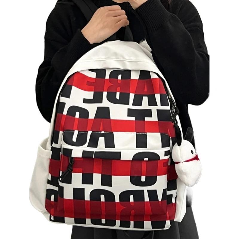New American backpack female students original printed backpack trend schoolbag male students 3