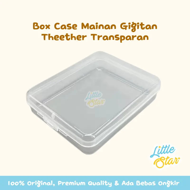 Paket Mainan Gigitan Bayi Newborn Baby Theether Dengan Case Box Transparan Empeng Buah Gelang Gengam Rattle Silikon Kerincingan BPA Free Teether 6