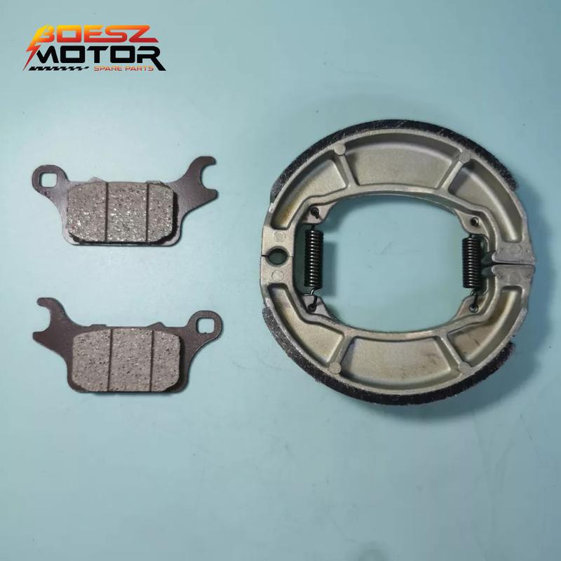 Foreverun Motor Front Brake Pads + Rear Brake Shoes For Honda VT750C Shadow Ace 750 Deluxe 2002-2003