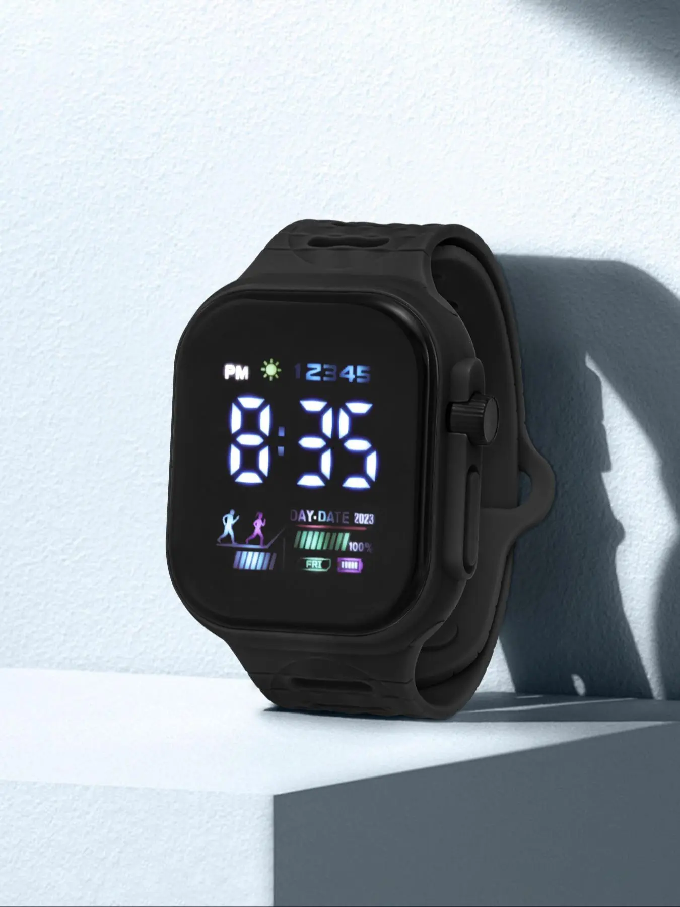 Simple Digital Watch for Boys & Girls, Fashionable Digital Watch with Luminous Dial & Date Display Function, Casual Sporty Watch for Kids