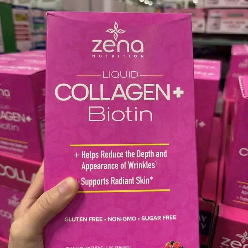 collagen zena 900ml giúp da căng mịn, giảm nếp nhăn, tóc, móng dẻo dai hơn hàng nội địa mỹ daye xa 4