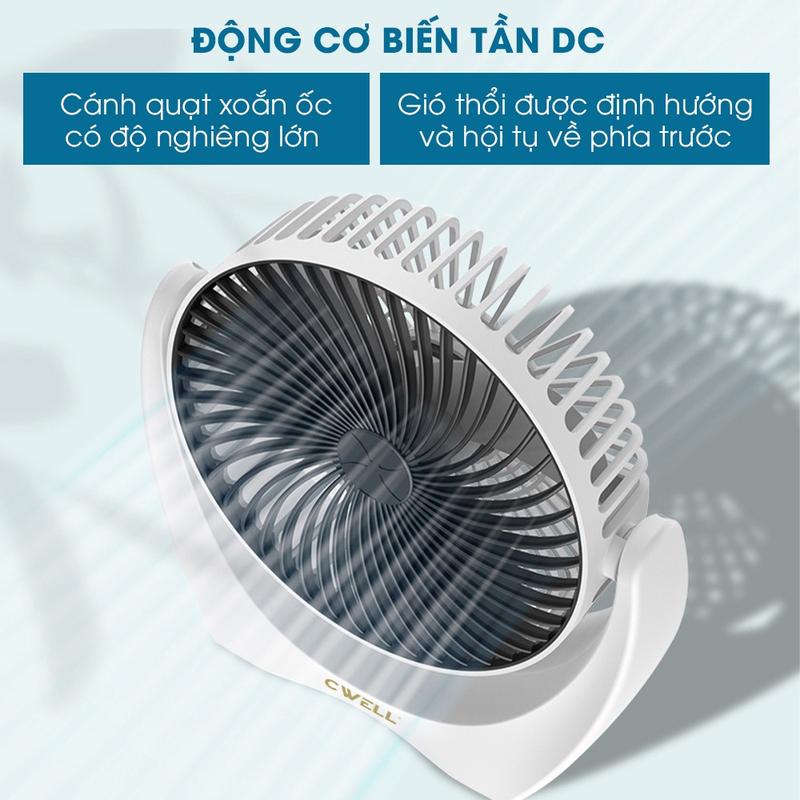 Product Introduction of Quạt tích điện - Quạt mini để bàn 2-3 tốc độ, Quạt để bàn văn phòng mini CameWell, Quạt Mini sạc usb và tích điện, Quạt mini tích điện để bàn văn phòng làm mát nhanh, động cơ không tiếng ồn, pin khủng, bán chạy 36