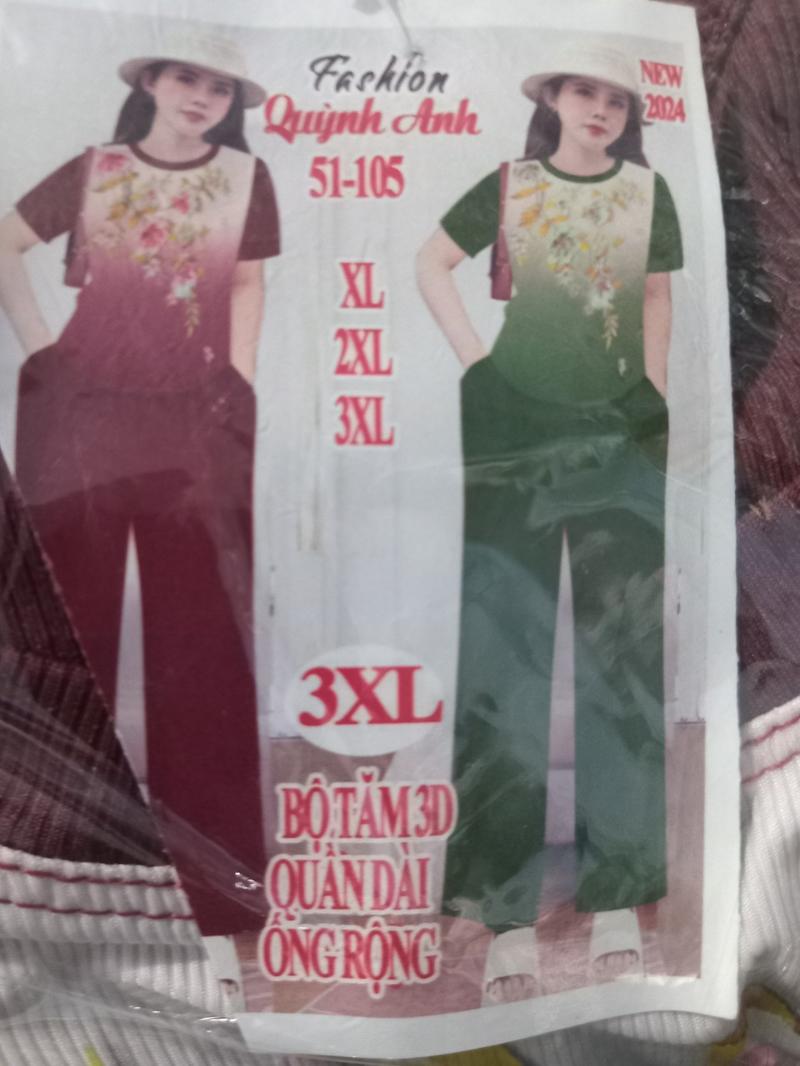 Product Introduction of Đồ bộ trung niên.Sét Bộ Thun Gân Tăm Ống Suông Fom To 45_65kg 9