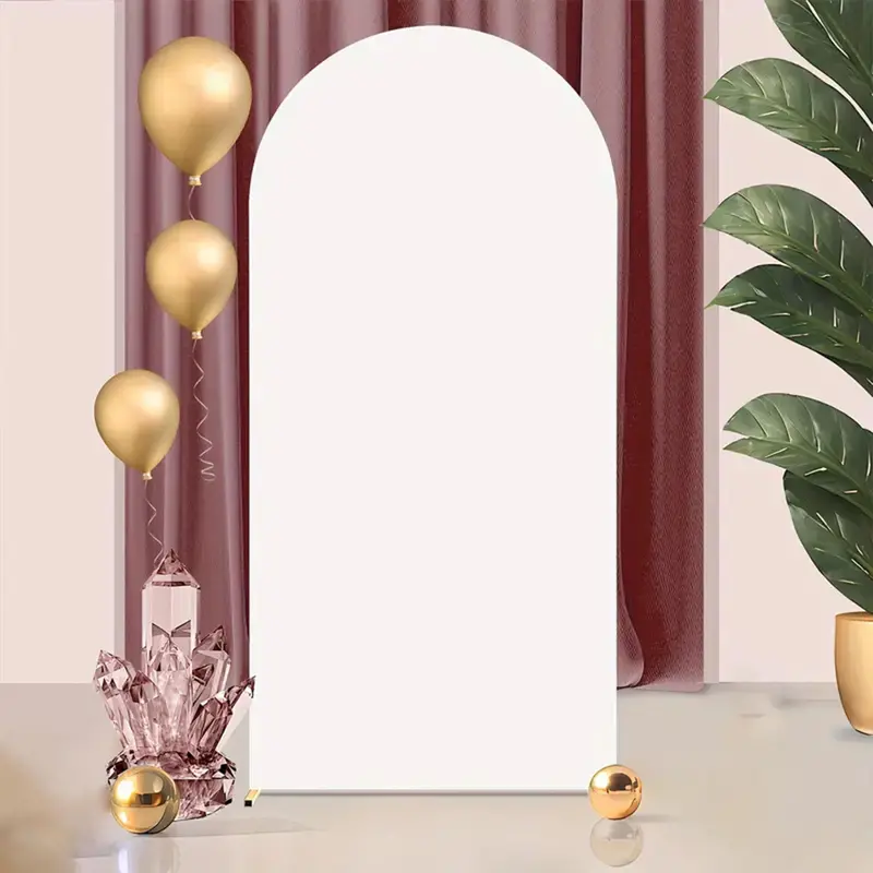 Wedding Arch Cover, 1 Count Double-sided Wedding Arch Backdrop Cover, Versatile Backdrop for Wedding Birthday Teen Shower and Special Events, Banners 0
