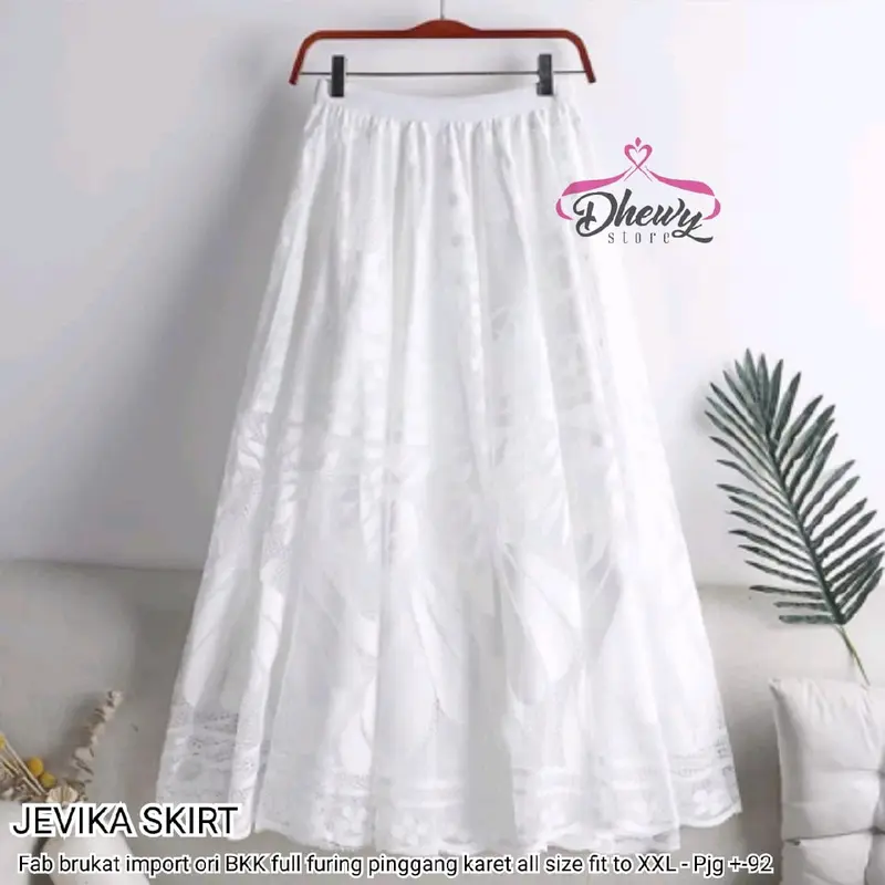 Jevika Skirt Rok Brukat Import Bangkok. Rok Broklat Panjang 5