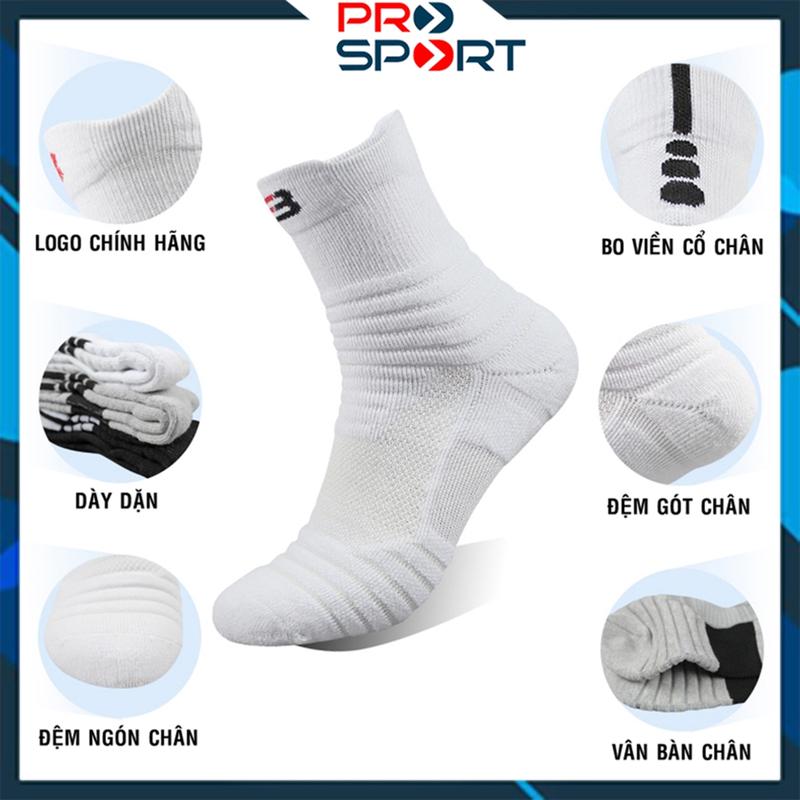 Vớ Thể Thao Cao Cấp Tất Đá Bóng Chạy Bộ Cổ Ngắn Cổ Lửng Cổ Cao Tennis Cầu Lông Đạp Xe Đá Bóng Rổ Chống Trơn Trượt