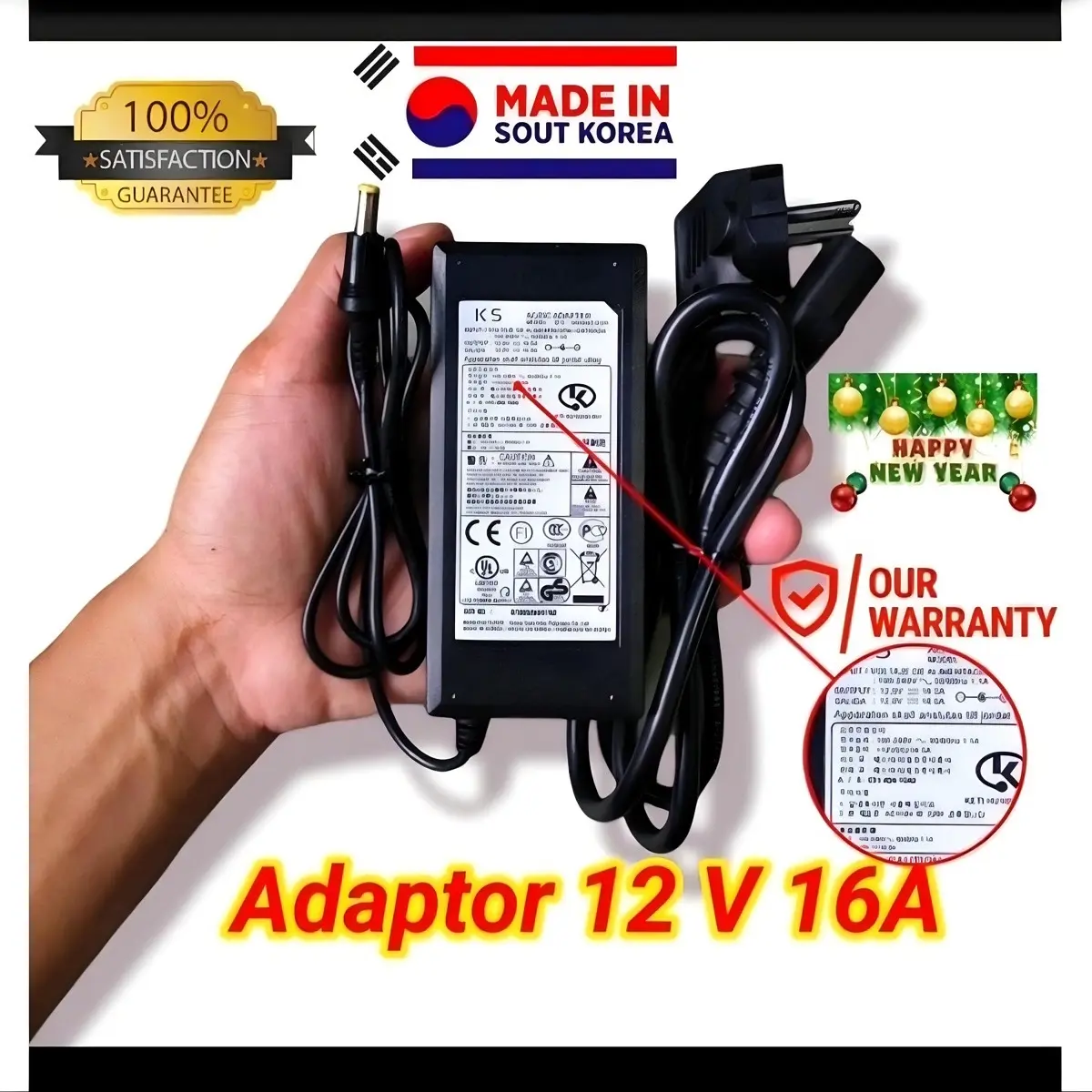 Adaptor Besar 16A Khusus Pompa DC Made in Korea Quality
