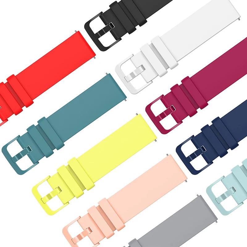 Product Introduction of 18mm/20mm/22mm Watch Band For Amazfit GTS/2/2e/GTS2 Mini/GTR 3/Pro/47mm/GTR2/2e/strata 2/3 Sport Silicone Bracelet Amazfit Bip 4