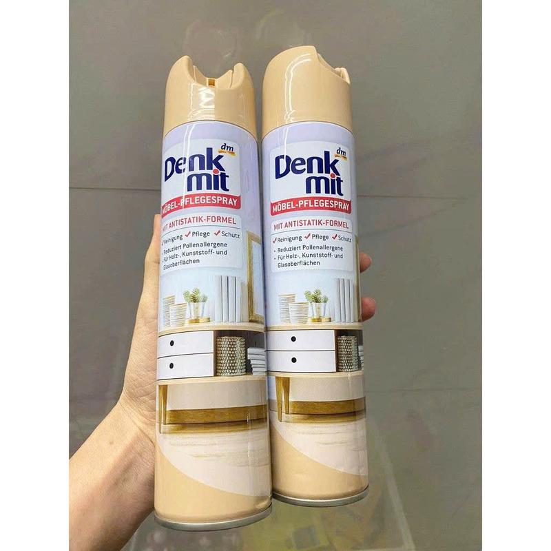 CHAI XỊT VỆ SINH NỘI THẤT GỖ DENKMIT CHAI 400ML LÀM SẠCH VÀ LÀM SÁNG BỀ MẶT GỖ, NGĂN NẤM MỐC, MỐI MỌT 6