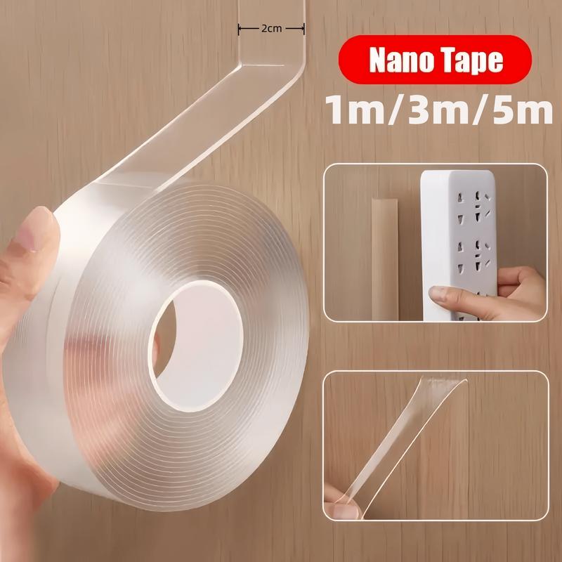 Transparent double-sided nano tape waterproof wall stickers reusable high temperature resistant tape