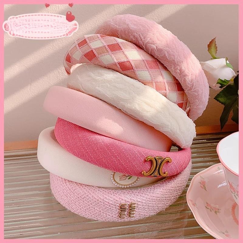 Băng Đô Nữ, Màu Hồng, Thiết Kế Dễ Thương, Mới, Đơn Giản, Thích Hợp Để Rửa Mặt 0
