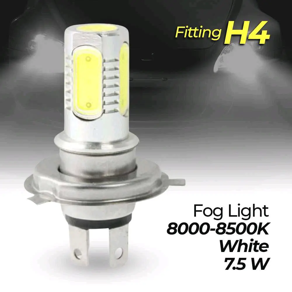 Lampu Kabut Mobil Foglamp Headlight LED H4 Cool White 7.5W 1 PCS