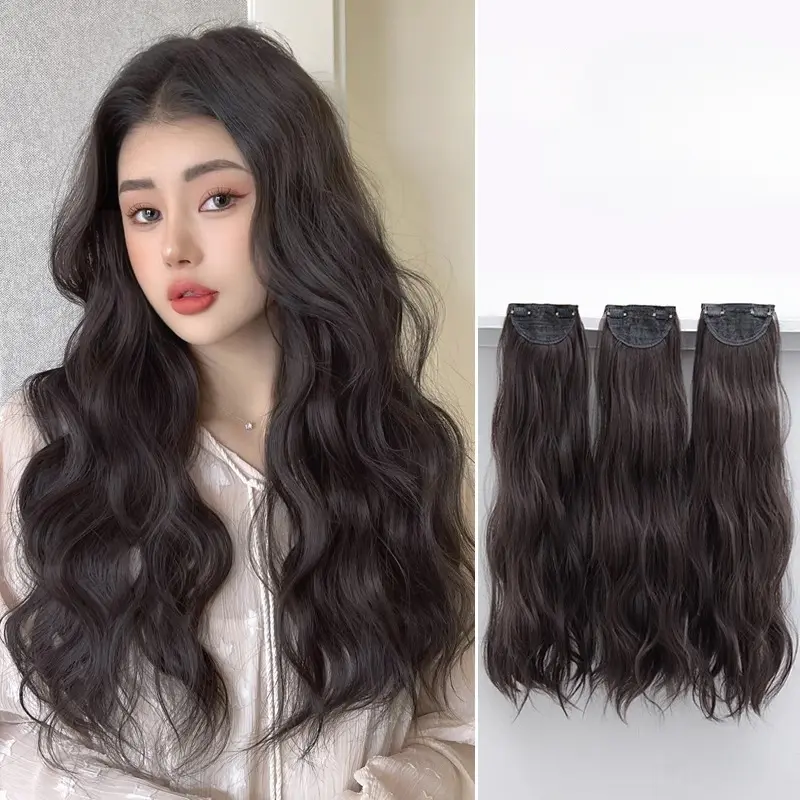 Big Wave Curly Hair Medium Length Three Pieces Wig daily Wear Versatile Fluffy Multi-Color Multi-Length Available