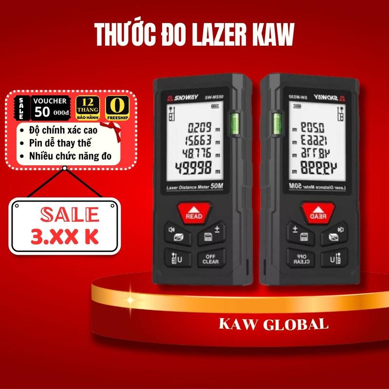 Thước đo khoảng cách bằng tia laser KAW - Độ chính xác cao - Máy đo laser chất lượng cao