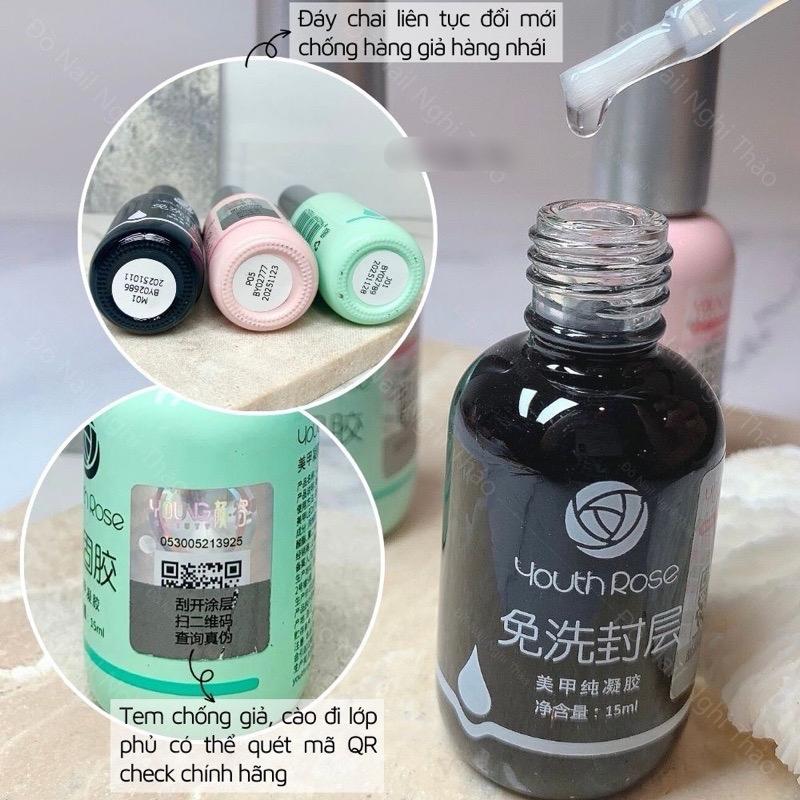 Base top cứng mó.ng hoa hồng , sơn gel liên kết mó.ng 15ml làm nail 7