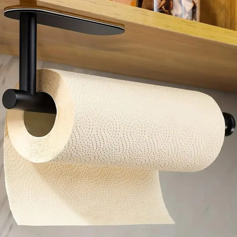Wall Mounted Tissue Holder, Stainless Steel Tissue Roll Holder, Bathroom Tissue Storage Rack, Kitchen Roll Holder, Home Organizer