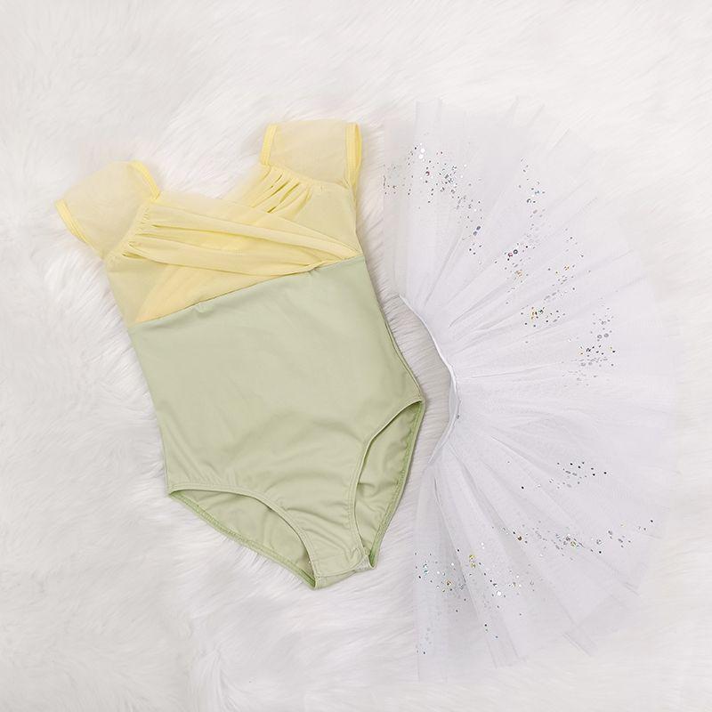 Product Introduction of Children's Ballet Summer Dance Sling Chinese Tulle Tutu Skirt Girls' One-Piece Practice Children's Grade One Performance Costume 15