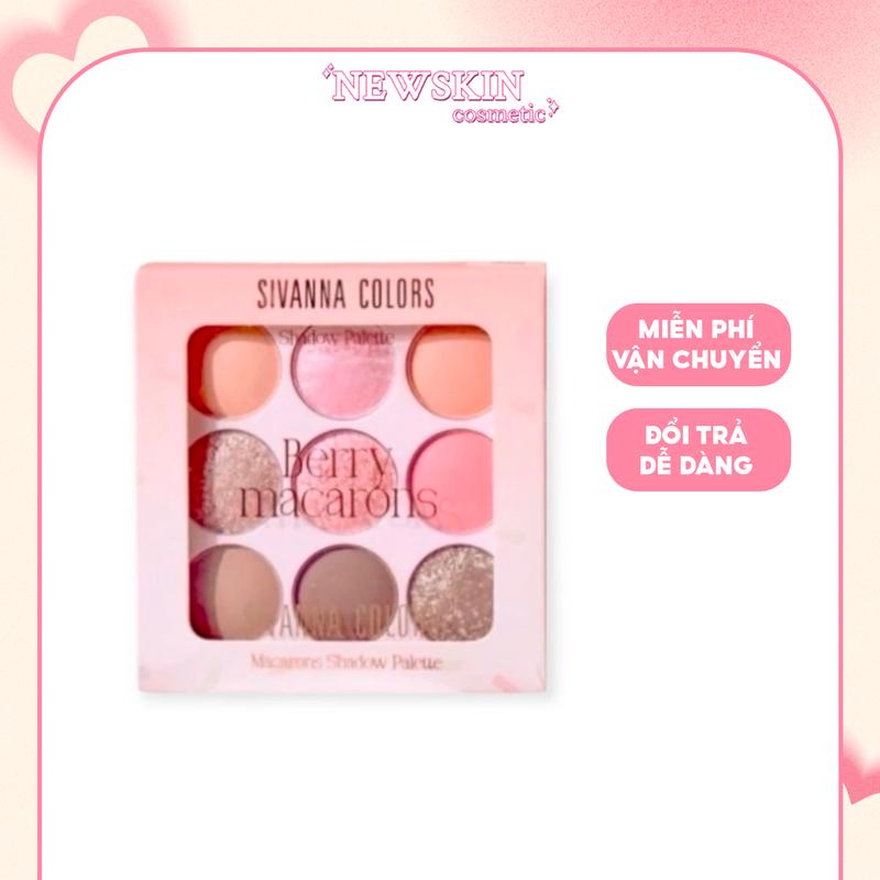 Phấn mắt Sivanna Colors Macarons Shadow Palette HF658 cho nữ - Women Trang Điểm Mắt Mỹ Phẩm Cosmetic Eyeshadow bảng mắt sivanna