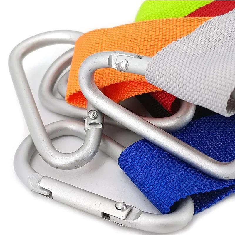 Product Introduction of 1PC Elastic Kayak Paddle Leash Fishing Rod Leash Stretchable Coiled Lanyard Leash Safety Rope Carabiner Rowing Boats Accessories 11