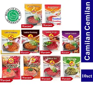 Finna Sambal Uleg Terasi Teri Udang Bawang Rawit isi 10 sct x18 gr