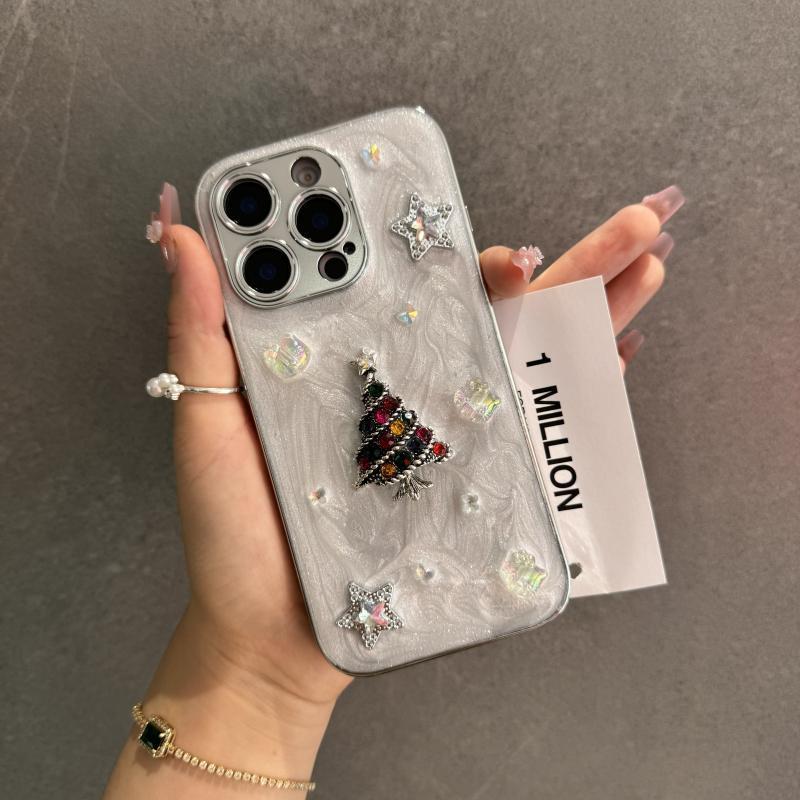 Product Introduction of Ốp Điện Thoại Hình Cây Thông Noel, Thiết Kế XINGX Ba Chiều, Thích Hợp Cho iPhone 16, Apple 15promax, 14pro Mới, 13 Nữ, 12pro, 11promax, Ốp Bảo Vệ 6
