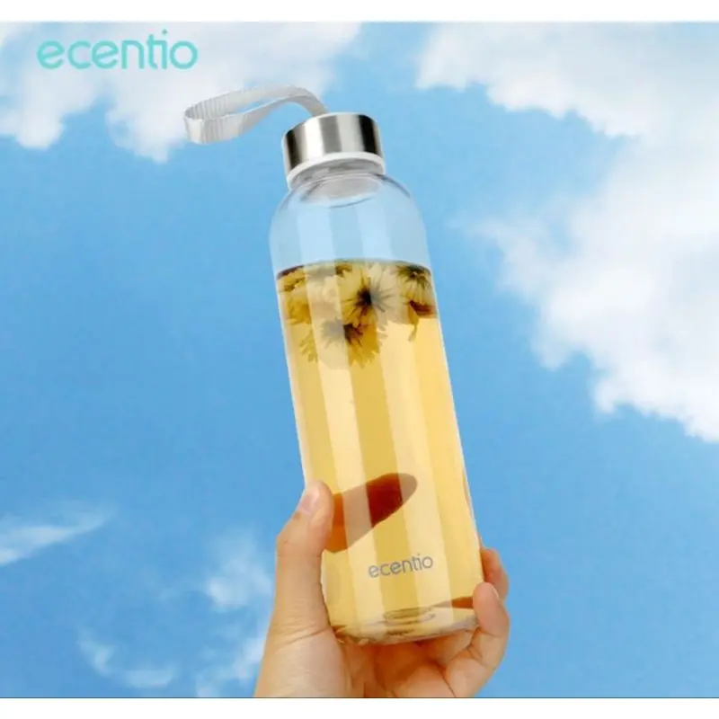 Ecentio Botol Minum Botol Olahraga Kanto 500ML Botol Minuman Olahraga Botol Minun Bening Water Botol Botol Air Olahraga 0