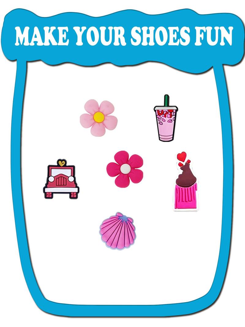Product Introduction of Random Color Cartoon Animal & Letter Pattern Clogs Charm Summer 2024, DIY Colorful Shoe Decoration for Clogs, Kawaii Accessories for Girls Birthday Gift, Valentine's Day, Gift 13
