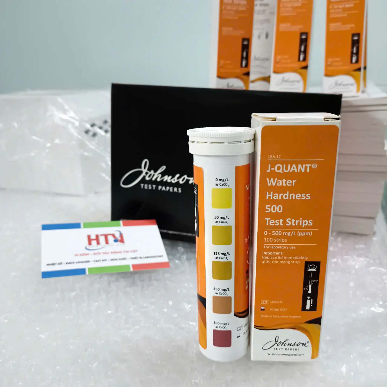 Que thử nhanh độ cứng nước 0-500 ppm, 185.1C JOHNSON