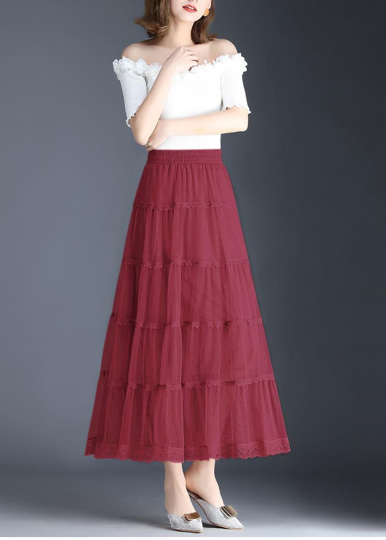 Product Introduction of Váy Lưới, Cao Cấp, Bộ Sưu Tập Xuân Hè, Thời Trang Mới, Phong Cách Hàn Quốc, Cạp Cao, Chữ A, Bó Sát, Siêu Thanh Lịch, Viền Lớn, Váy Xếp Ly 20