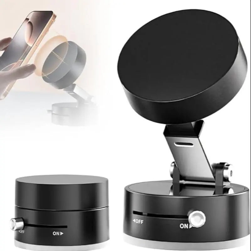 Car Phone Holder with Suction Cup, Magnetic Retractable Foldable Car Phone Holder, Multifunctional Car Interior Accessories for Car, Mirror, Stand